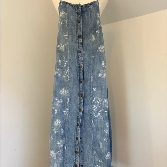 Free People EUC versatile denim maxi dress - Picture 3 of 8